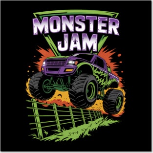 Monster Jam Grave Digger Kid Family Motorsports Posters and Art